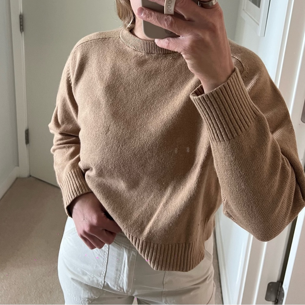 Banana Republic Tan Crewneck Sweater